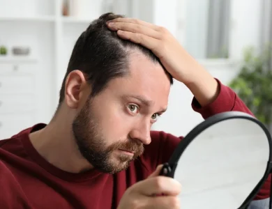 دیدن کم شدن موهای سر
