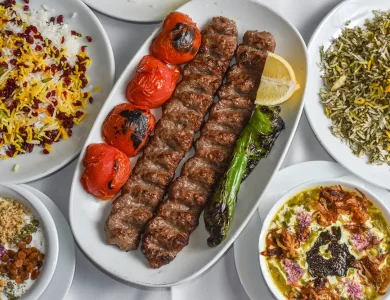 پلوکباب غذای ایرانی