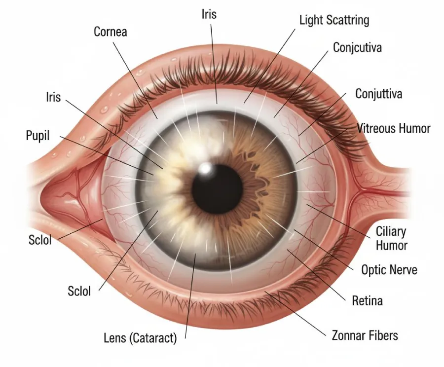 انواع آب مروارید چشم چیست