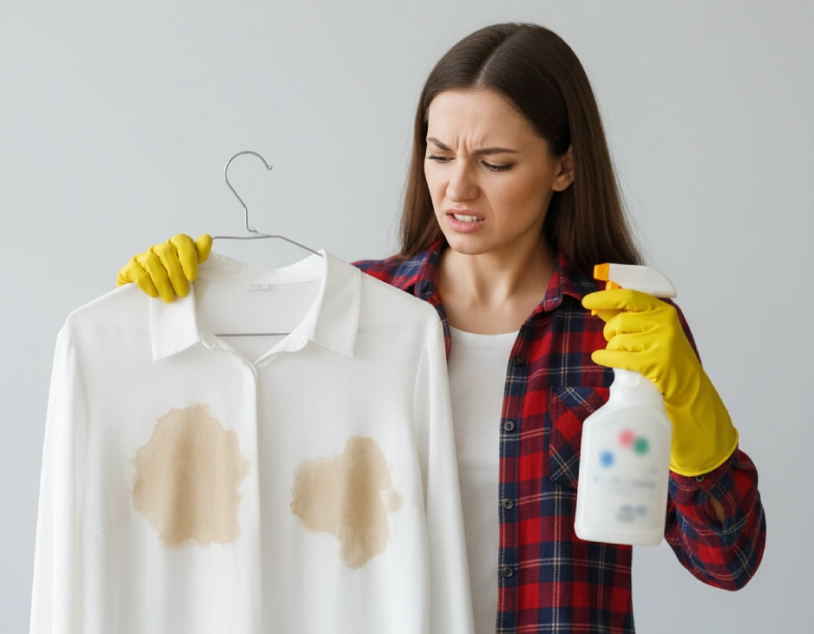 پاک کردن لکه روغن از لباس با 8 روش خانگی و فوق العاده موثر